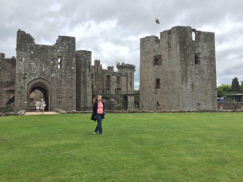 The Places Where We Go visit Raglan Castle in Wales