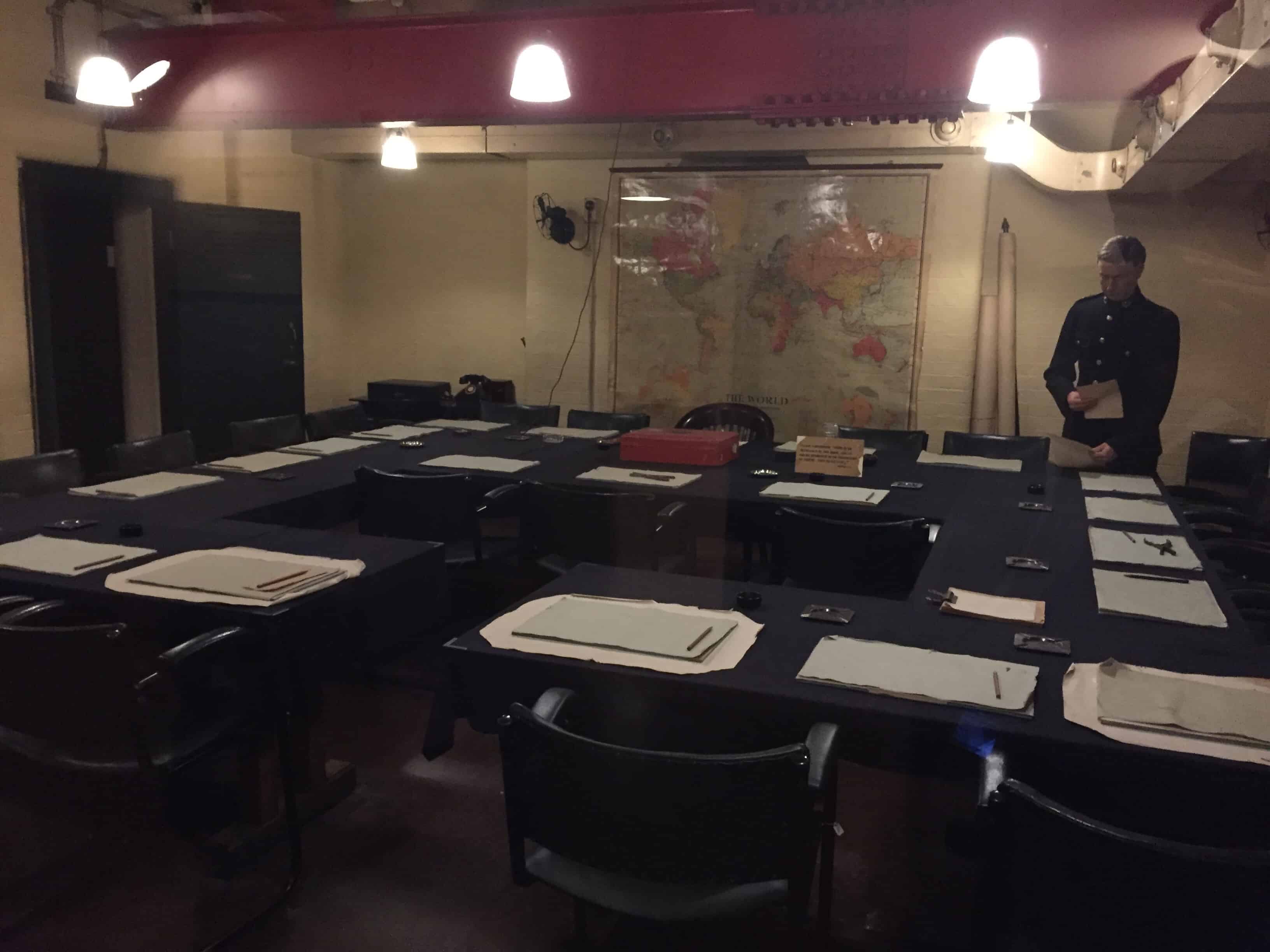 Cabinet War Room at The Churchill War Rooms in London