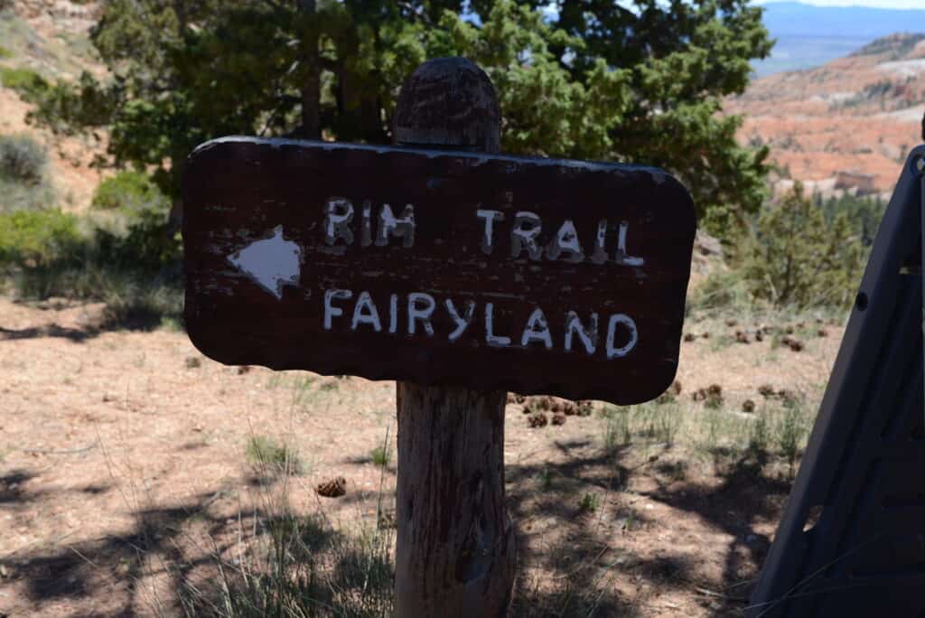 Fairyland Trail Marker
