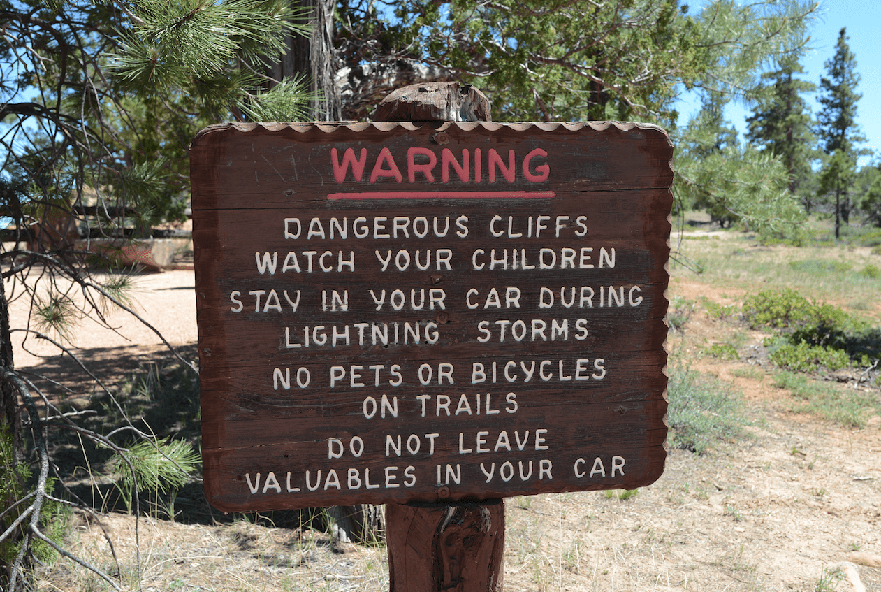 Fairyland Loop Warning