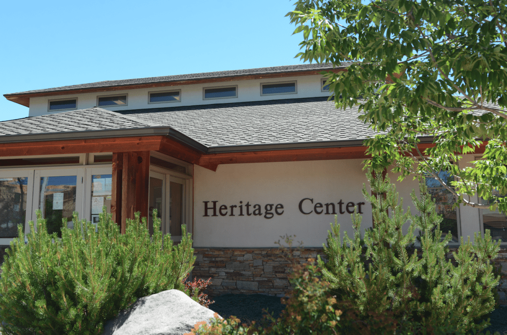 Outside view of the Heritage Center in Tropic, Utah