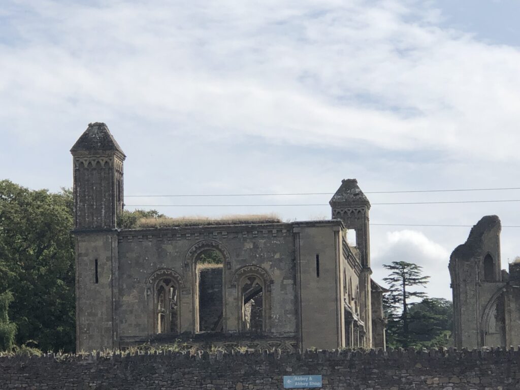 Outer view of Glastonbury Abbey