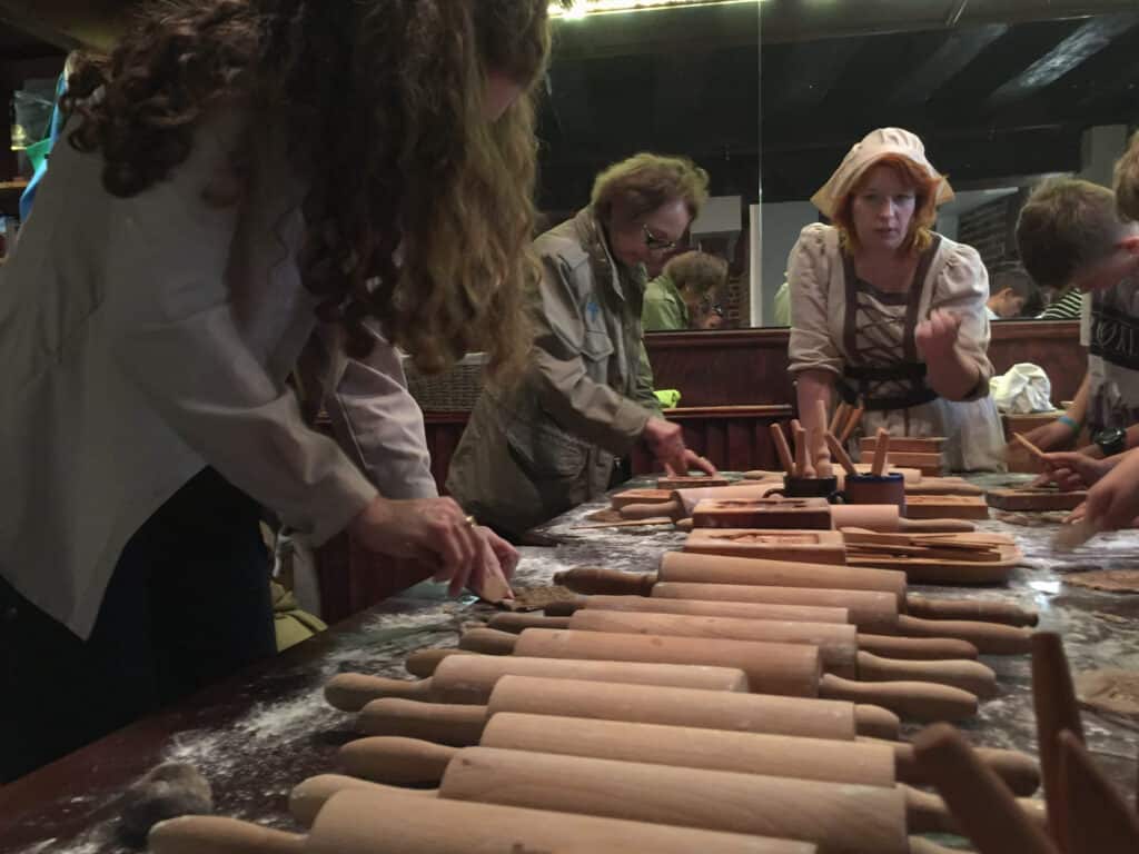 The Places Where We Go podcast making dough at the Living Museum of Gingerbread in Torun Poland