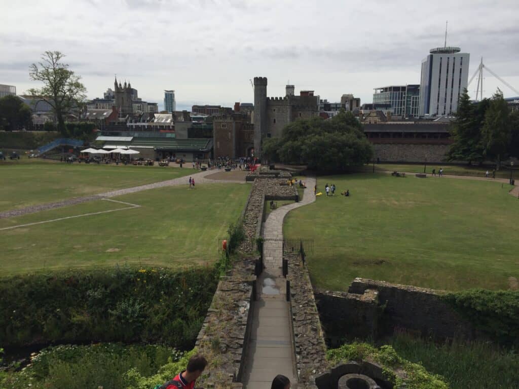 View of Cardiff from Cardiff Castle