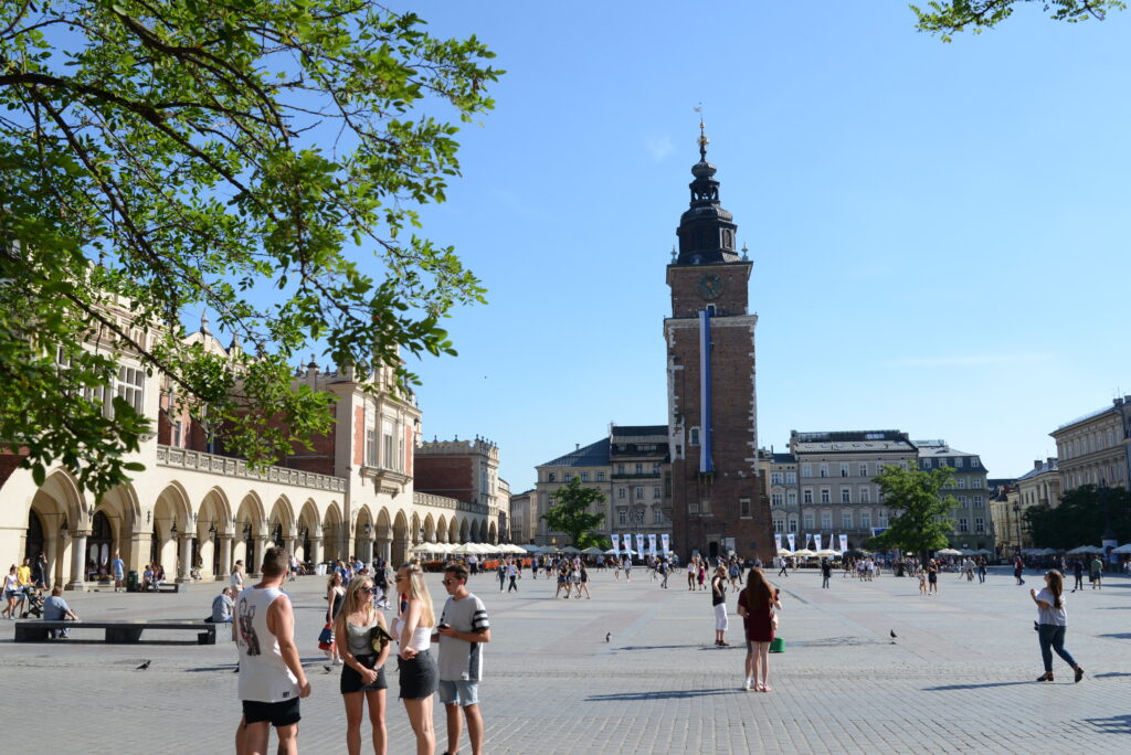 The Great Market Square - it's one of the places you must see in Krakow Poland. Photo by www.theplaceswherewego.com