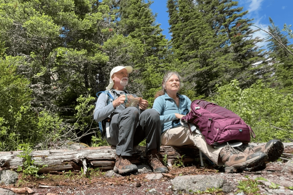 The Places Where We Go - hiking lunch on the trail - Avalanche Lake