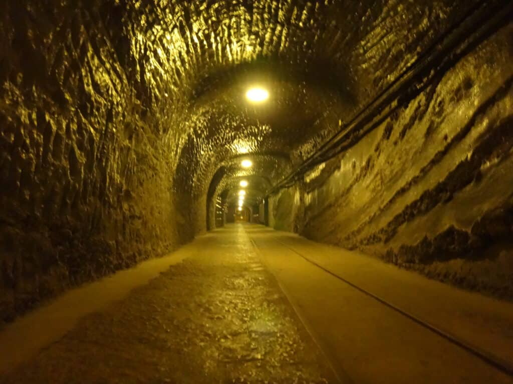 Tunnel in the Wieliczka Salt Mine, Poland - photo by www.theplaceswherewego.com